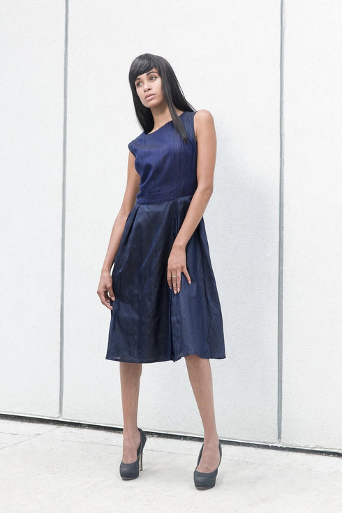 Midnight Silk Dress