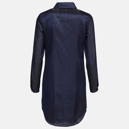 Midnight Silk Shirtdress