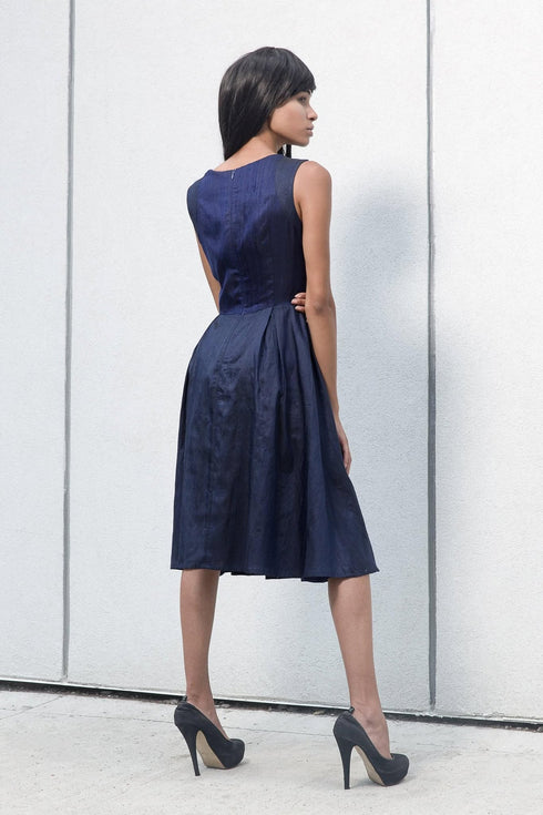 Midnight Silk Dress