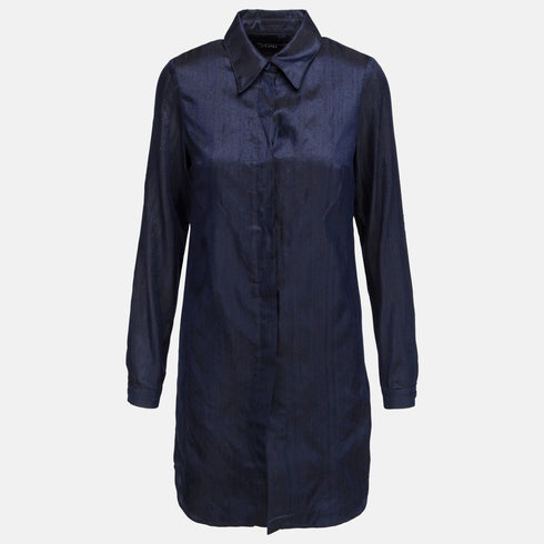 Midnight Silk Shirtdress