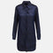 Midnight Silk Shirtdress