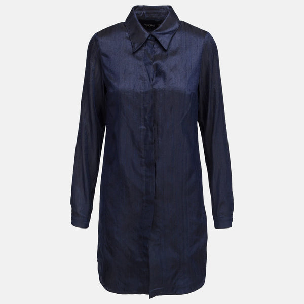 Raw Silk Shirtdress