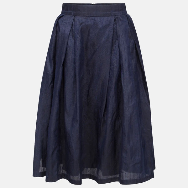 High Waist Silk Skirt